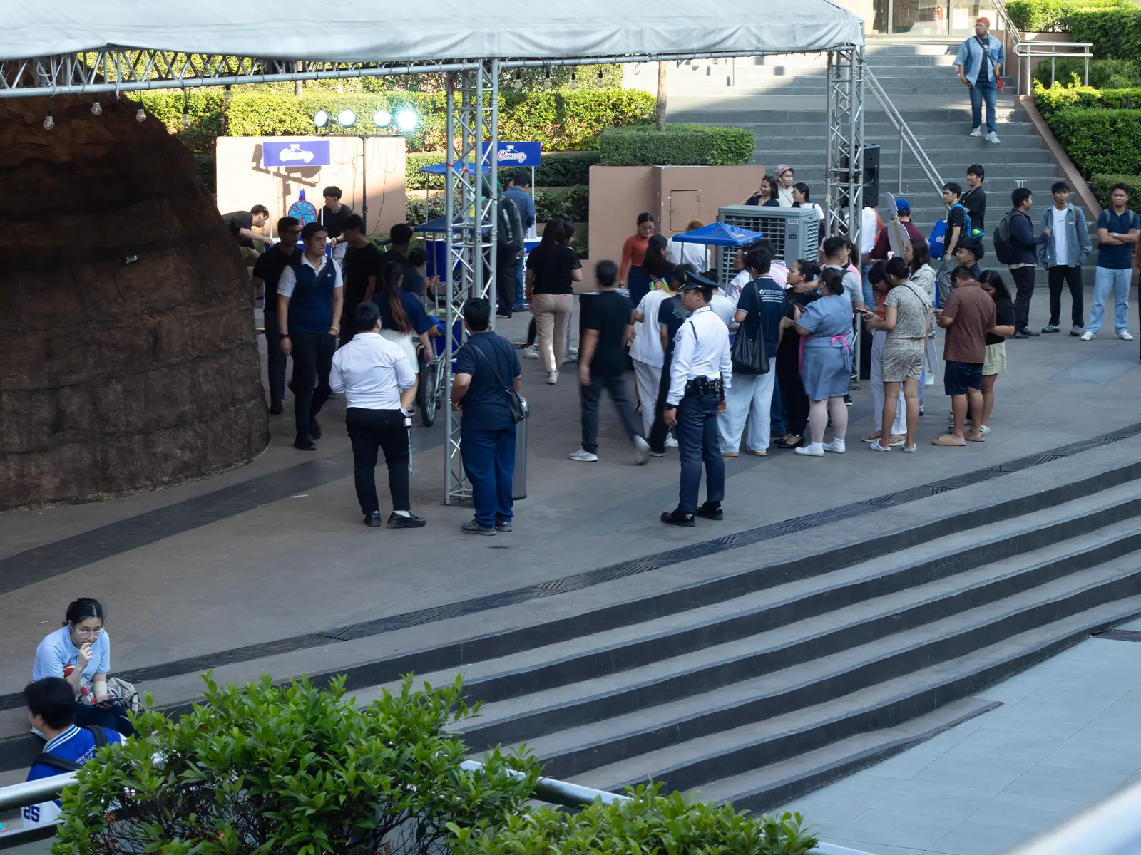 Visitors lining up at the Cimory Bites launch activation