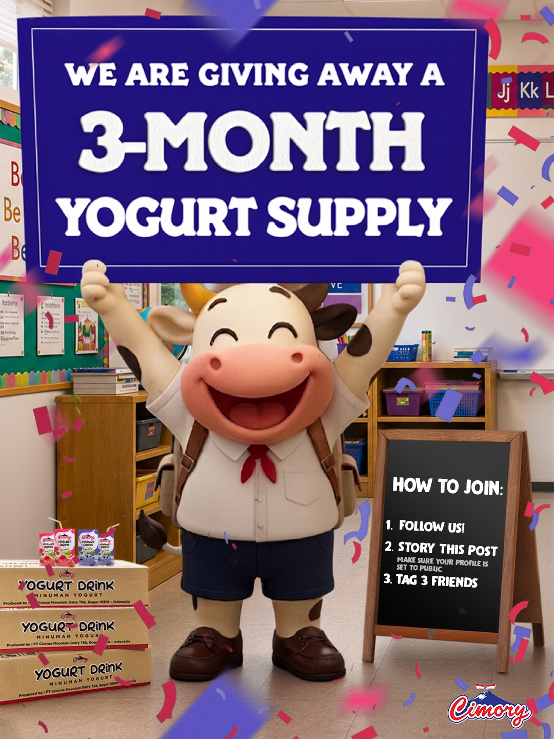 Cimory 3-Month Yogurt Supply Giveaway